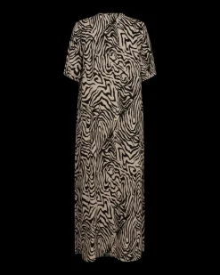 Freequent naisten mekko, LARIN DRESS Ruskea Kuosi