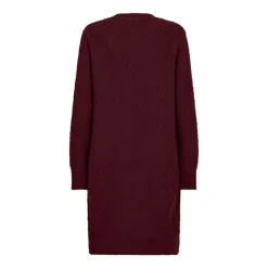 Freequent naisten mekko, SATURN DRESS Viininpunainen