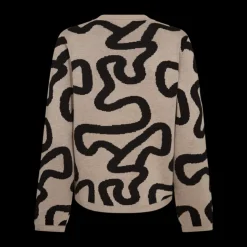 Freequent Naisten Neule, ANI PULLOVER Beige Kuosi