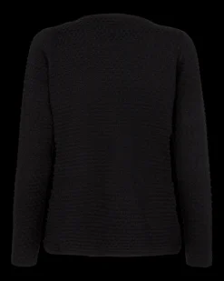 Freequent Naisten Neule DODO PU DOTTIE 100%CO Musta