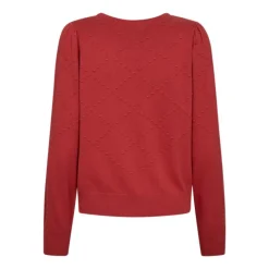 Freequent naisten neule, DODO PULLOVER Punainen