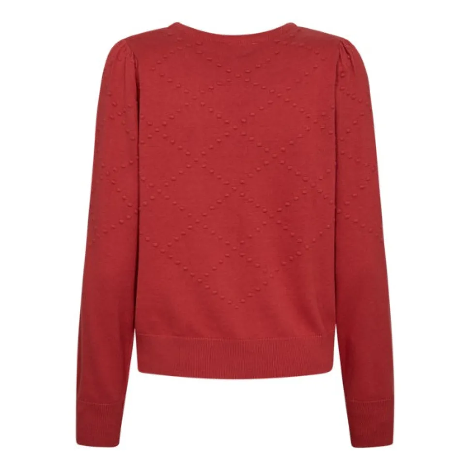 Freequent naisten neule, DODO PULLOVER Punainen