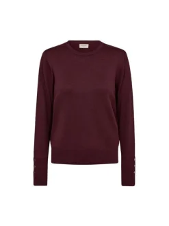 Freequent Naisten Neule, FQKATIE PULLOVER Viininpunainen