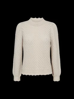 Freequent Naisten Neule, GINA PULLOVER Vaalea Beige