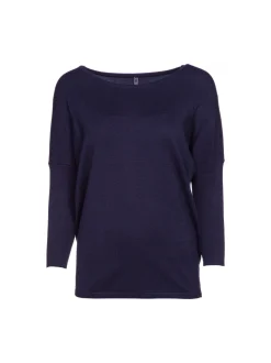 Freequent Naisten Neule, Jone Plain Tummansininen