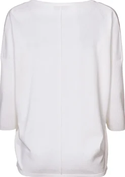 Freequent Naisten Neule, Jone Plain Valkoinen