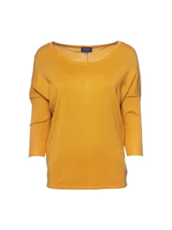 Freequent Naisten Neule, Jone Plain Sinapinkeltainen