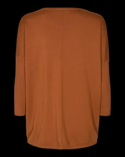 Freequent Naisten Neule, Jone Plain Konjakinruskea