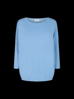 Freequent Naisten Neule, Jone Plain Vaaleansininen