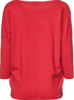 Freequent Naisten Neule, Jone Plain Kirkkaanpunainen