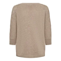 Freequent naisten neule, MUST PU Vaalea Beige