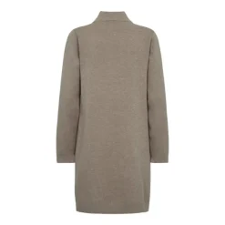 Freequent naisten neulemekko SORA TUNIC, vaaleanpunainen ruutu