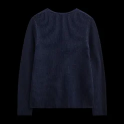 Freequent naisten neulepusero FQELLIS-V-PU, tummansininen