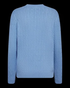 Freequent naisten neulepusero Dodo Pullover, vaaleansininen