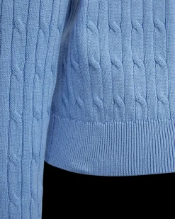 Freequent naisten neulepusero Dodo Pullover, vaaleansininen