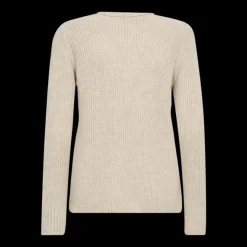 Freequent naisten neulepusero K-FQELLIS-V-PU, hiekka