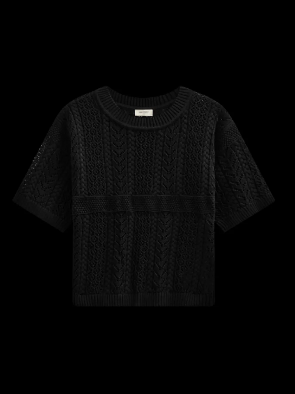 Freequent naisten neulepusero Arwen Pullover, musta