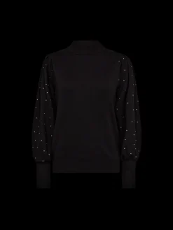 Freequent naisten neulepusero Dotka Pullover, musta