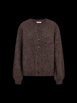 Freequent naisten neuletakki, LOUISA CARDIGAN Tummanruskea