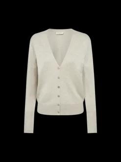 Freequent Naisten Neuletakki, KATIE CARDIGAN V-NECK Beige