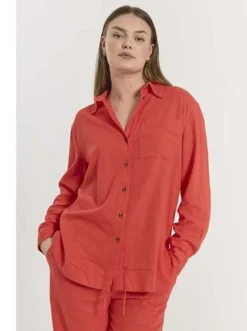 Freequent Naisten Paitapusero LAVA-SH-SIMPLE Punainen