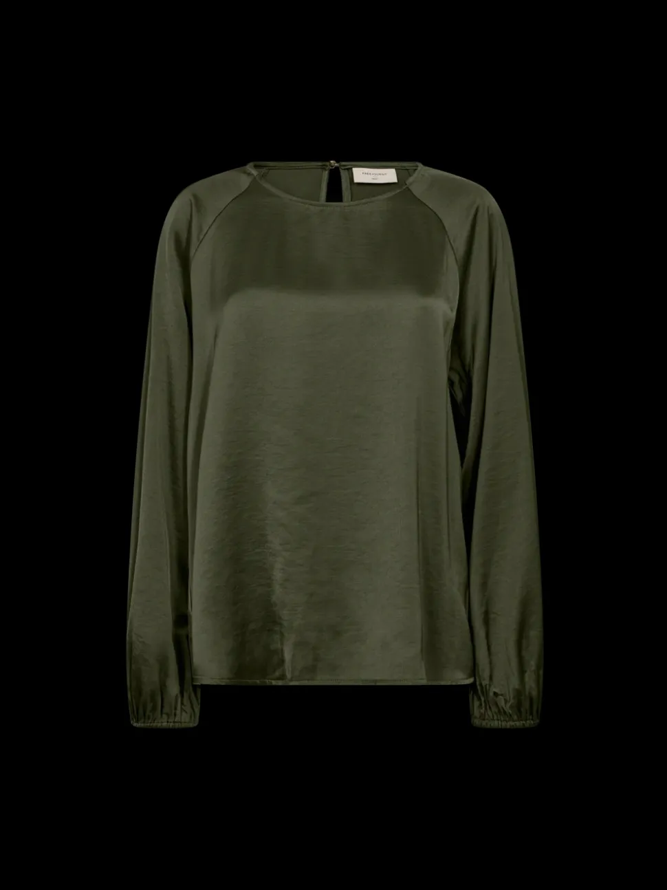Freequent naisten pusero DOVE BLOUSE, tummanvihreä