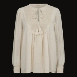 Freequent Naisten Pusero, REVA BLOUSE Luonnonvalkoinen