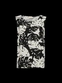 Freequent naisten toppi, LAVISCO TOP Musta Kuosi