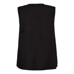 Freequent naisten toppi, LAVA TOP V-NECK Musta