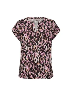 Freequent naisten t-paita, VIVA TEE Pinkki Kuosi