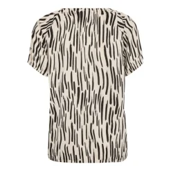 Freequent naisten t-paita, SELINE TEE Mustavalkoinen