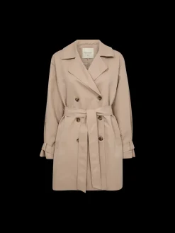 Freequent Naisten Trenssitakki, OTTIE JACKET Vaalea Beige