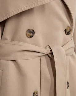 Freequent Naisten Trenssitakki, OTTIE JACKET Vaalea Beige