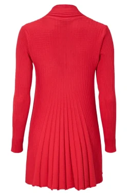 Freequent Pitkä Neuletakki, Claudisse L Punainen