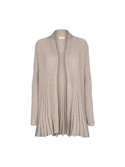 Freequent Pitkä Neuletakki, Claudisse L Ruskeanharmaa