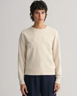 Gant college, TONAL ARCHIVE SHIELD SWEAT Vaalea Beige
