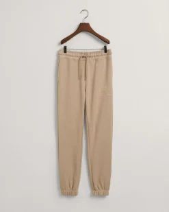 Gant collegehousut, TONAL ARCHIVE SHIELD SWEAT PANT Vaalea Beige
