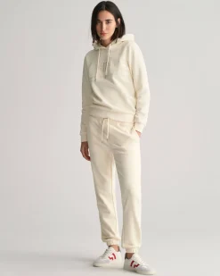 Gant collegehousut, TONAL ARCHIVE SHIELD SWEAT PANT Luonnonvalkoinen