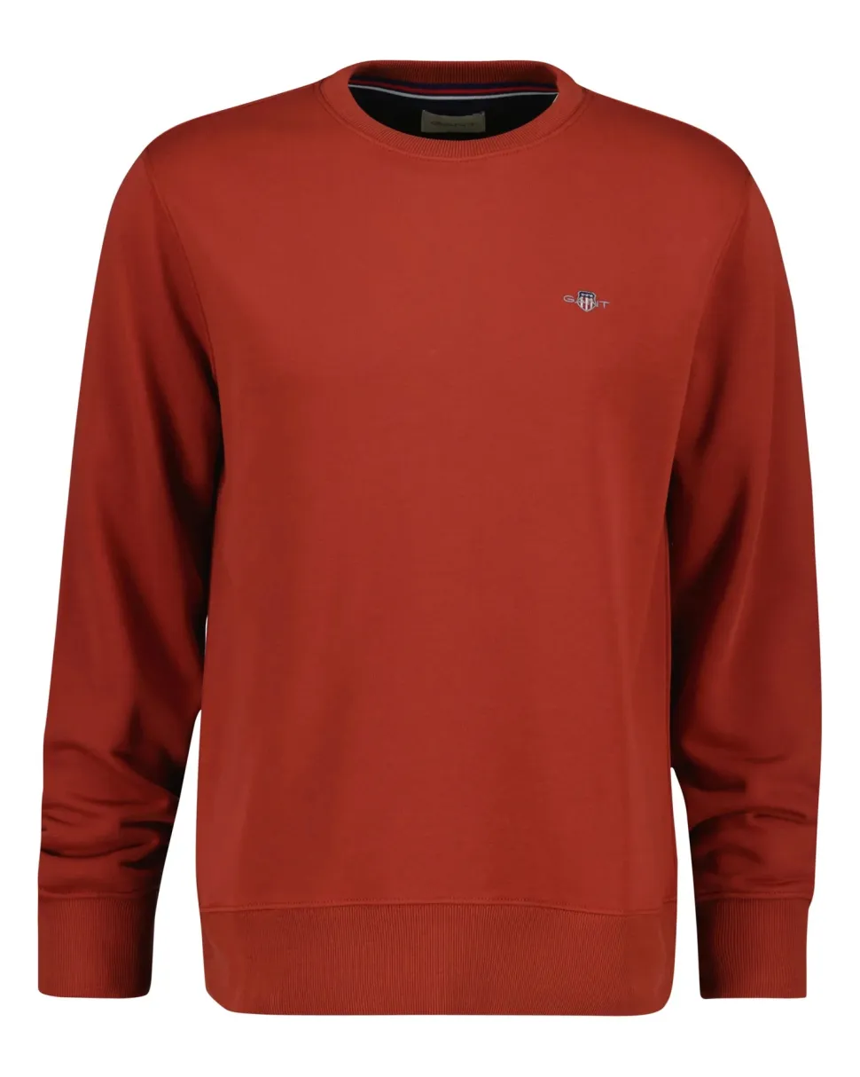 Gant Miesten Collegepaita, REG SHIELD C-NECK Poltettu Oranssi