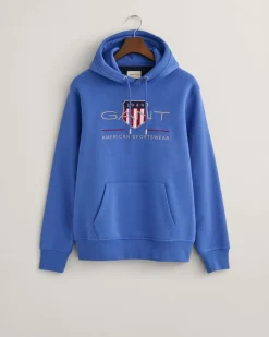 Gant Miesten Huppari, REG ARCHIVE SHIELD HOODIE Sininen