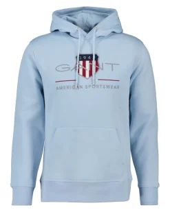 Gant Miesten Huppari, REG ARCHIVE SHIELD HOODIE Vaaleansininen