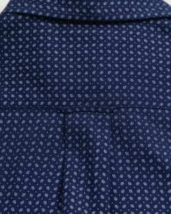 Gant miesten kauluspaita, REG MICRO PRINT SHIRT Sininen Kuosi