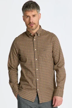 Gant miesten kauluspaita, K TWILL MICRO MULTI CHECK REG RUSKEA RUUTU