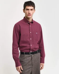 Gant Miesten Kauluspaita, MICRO PRINT Punainen Kuosi