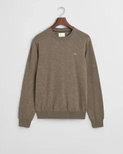 Gant miesten neulepusero, K CTN-WO C-NECK KESKIRUSKEA