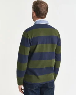 Gant miesten paita REG CHAMBRAY HEAVY RUGGER, raidallinen vihreä