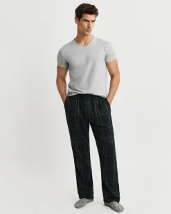 Gant miesten pyjamahousut Flannel Pant, sininen kuosi