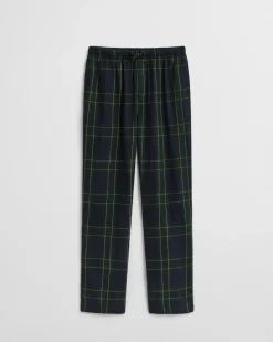 Gant miesten pyjamahousut Flannel Pant, sininen kuosi