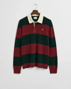 Gant miesten ruggeri, EXTRAFINE LAMBSWOOL STRIPED BLOCKE Raidallinen Vihreä