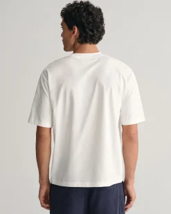 Gant miesten t-paita, HAVAJI PRINT GRAPCHIC SS Valkoinen